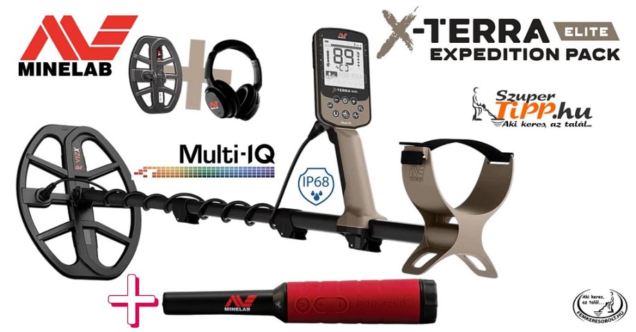 Minelab X-Terra Elite fémkereső EXPEDITION Szett
